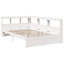 Bookcase Bed Without Mattress White Solid Wood Pine-795098011