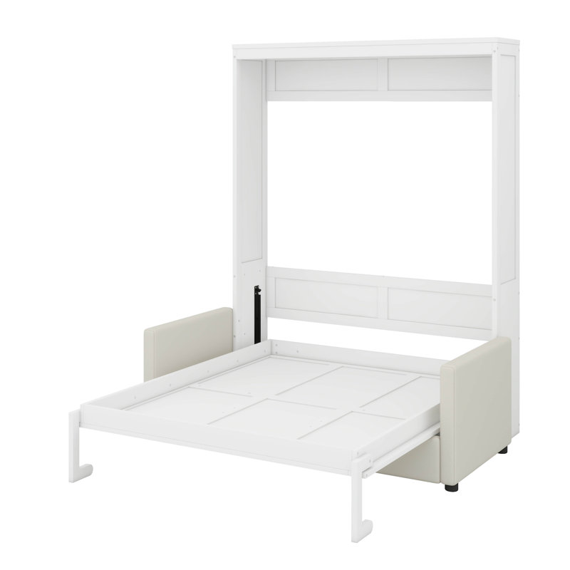 Lit escamotable double pleine grandeur avec coussin