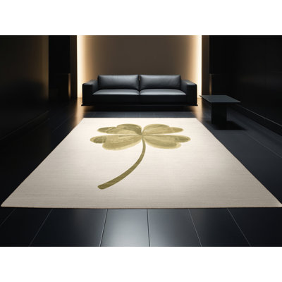 Tapis moelleux moelleux à motif abstrait moderne et contemporain Fanelli St Patties - beige