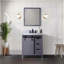 Ensemble de meuble-lavabo à simple cuve 30 "de large x 22" de profondeur, comptoir en marbre de Carrare et robinet-180440282-180440285