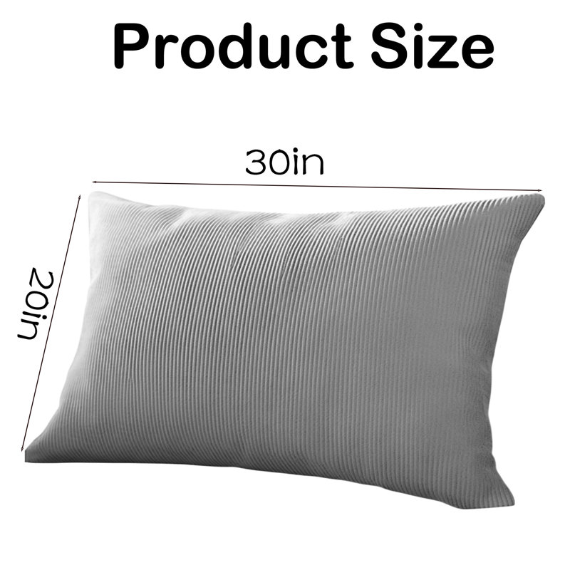 Vertical Ribbed Texture Pillow
