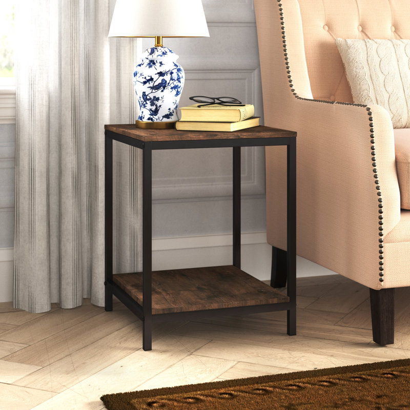 Hoyle Tray Top End Table, Brown