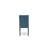 5 Piece Kitchen Table & Chairs Set Includes a Rectangle Dining Room Table and 4 Blue Linen Fabric Parsons Dining Room Chairs, Black-1661848985-1675407367-1661848987