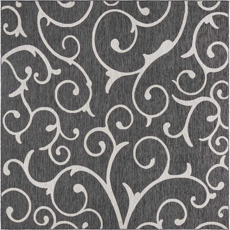 Contemporary Kona Area Rug Slate Colour, Square 10'8"