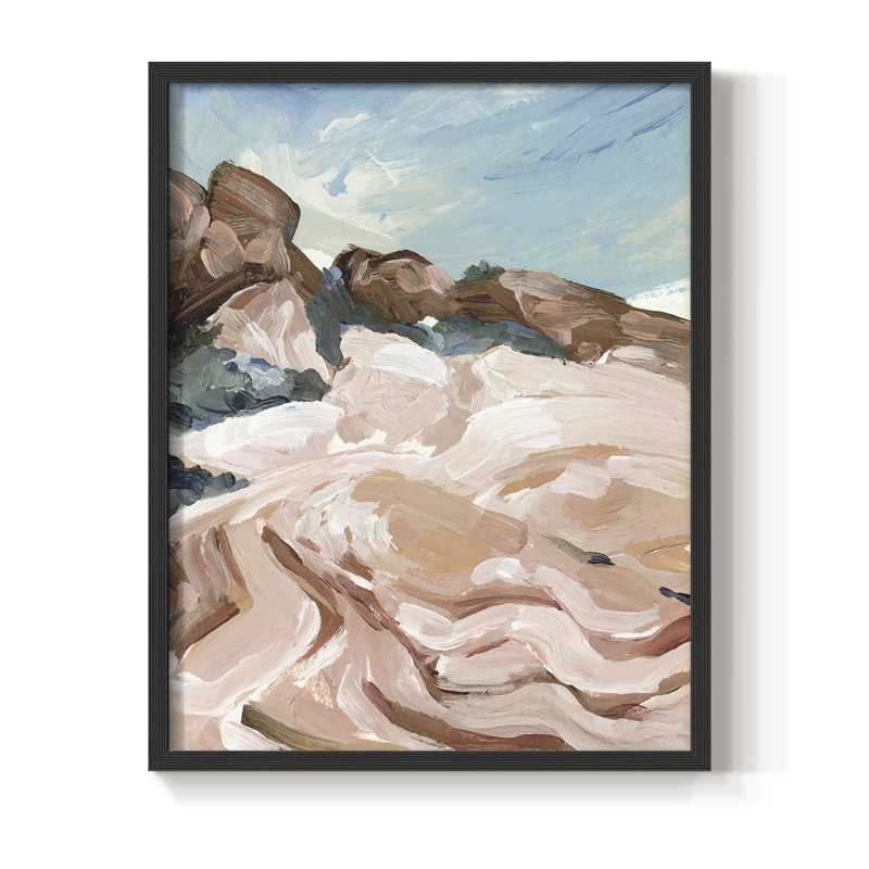 Impasto Plateau I, reproduction encadrée - bois massif, Noir, H 10 po x l 8 po