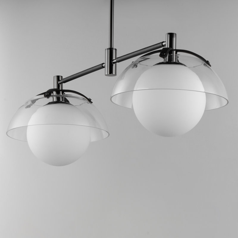 Domain 2 - Light Pendant, Black Chrome, Clear