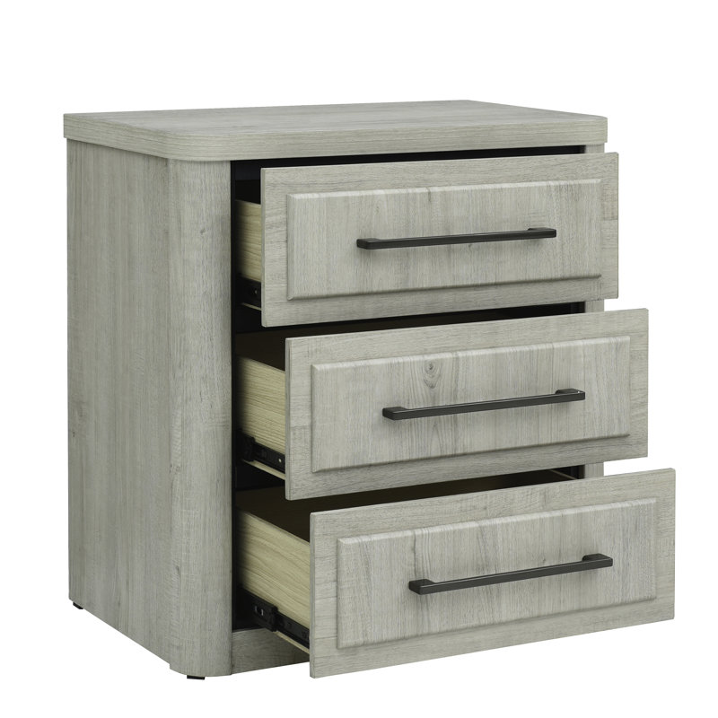 Queen Panel Bed & Two Nightstands Bedroom Set, Queen