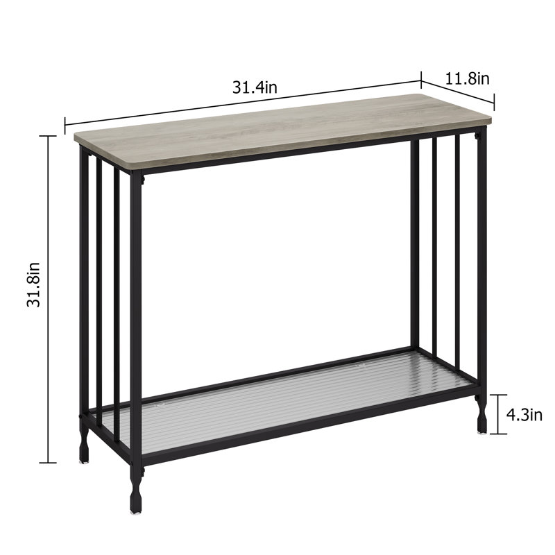 Console Industrial Industrial, Noir, Gris