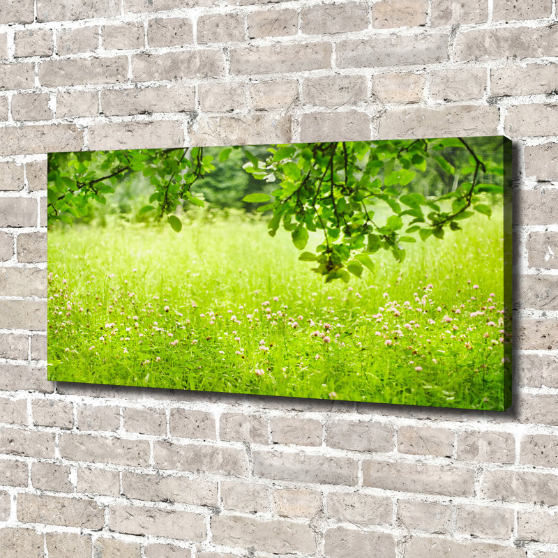 Green Meadow - Wrapped Canvas Print