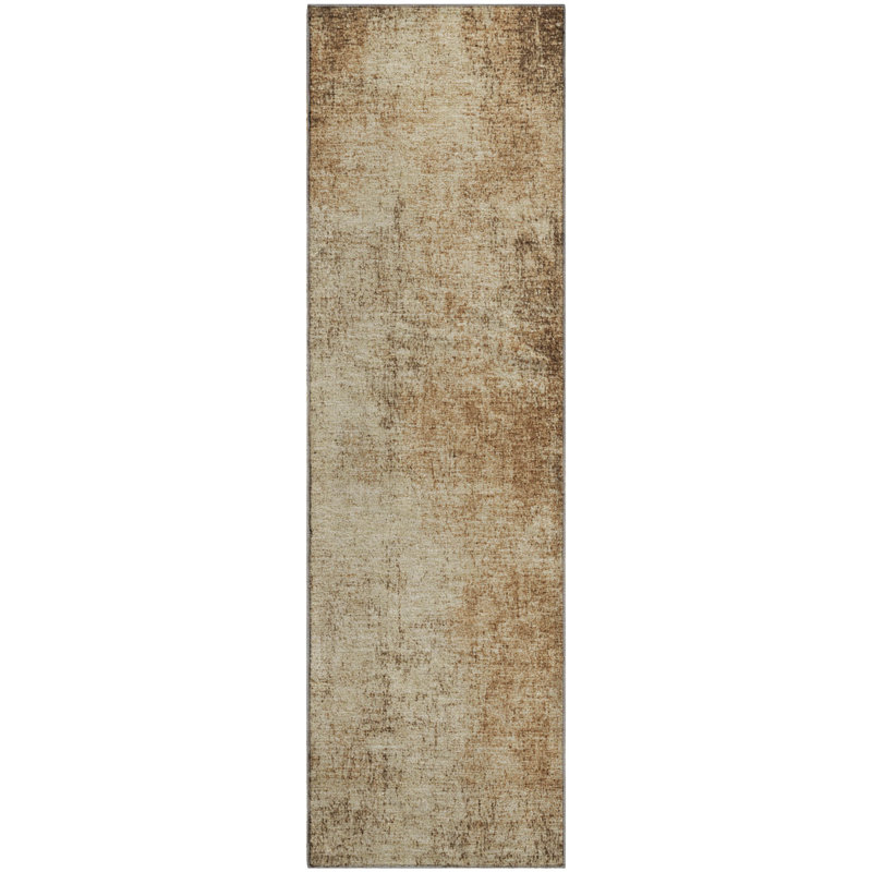 Tapis moderne de qualité supérieure lavable à la machine Jakiyra AMF1903, Tapis de couloir 2 pi 3 po x 7 pi 6 po