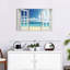 «Window to distance beach», reproduction sur toile-92761172