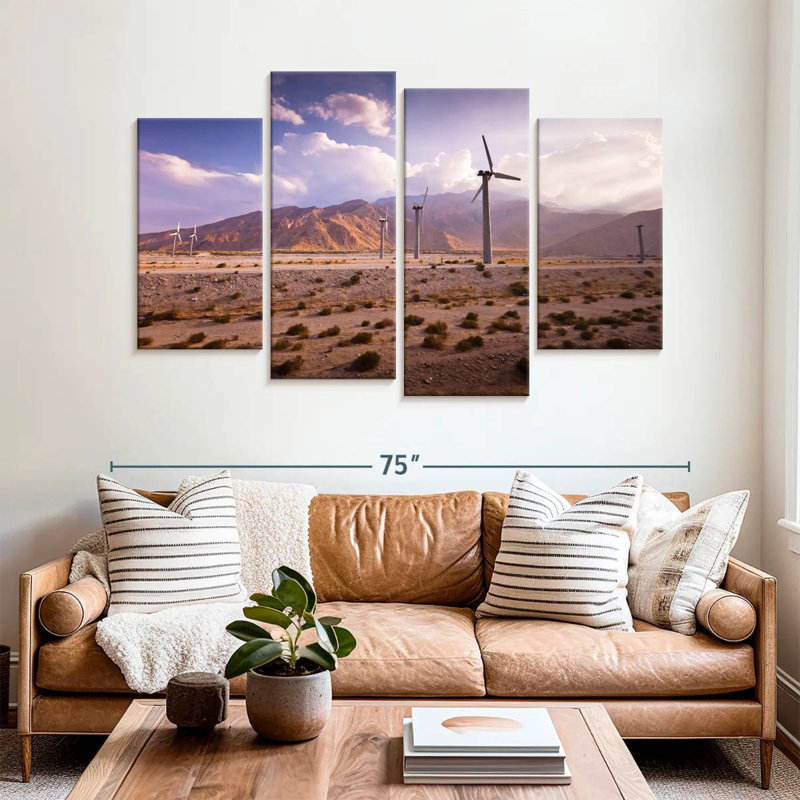 Lilie California Windmills, 42" H x 68" W