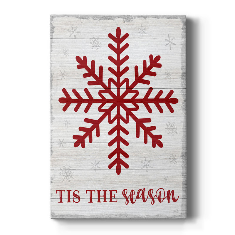 Tis the Season Snowflake - galerie Cavas sur mesure, H 60 po x l 40 po