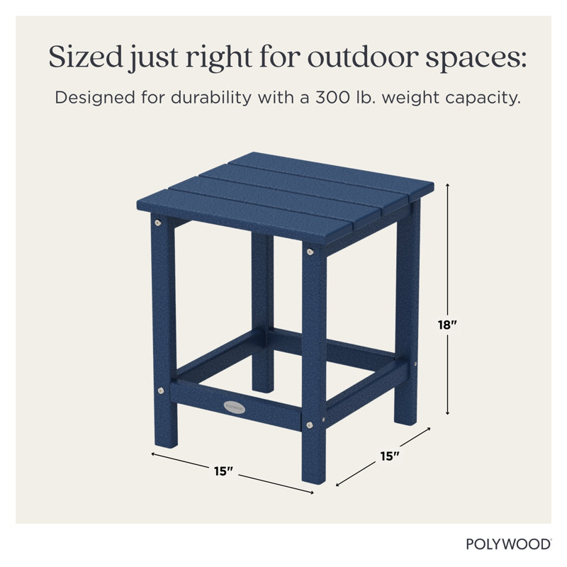 Table d'appoint POLYWOOD Long Island 18 ", Marine