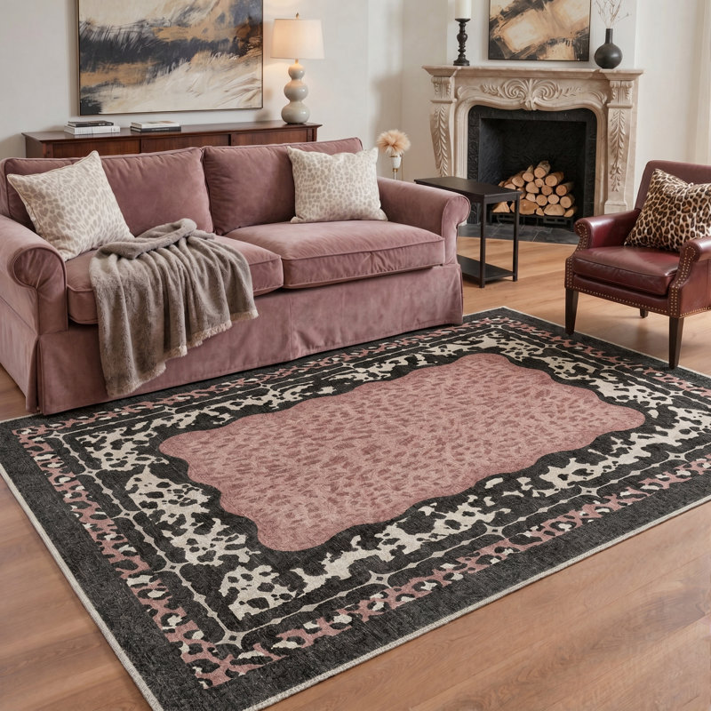 Tapis intérieur lavable à la machine SafariLeap, Rectangle 5' x 7'