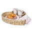 Provence Rattan 16" Heart Tray - Whitewash