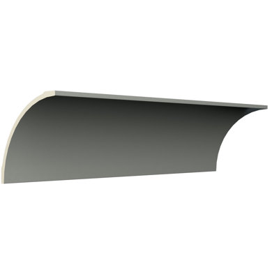 Endurathane Camilla Crown Moulding, 7 7/8"H x 7 7/8"P x 11 1/8"F x 48"L, Factory Primed
