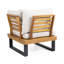 Chaise d'angle + table basse