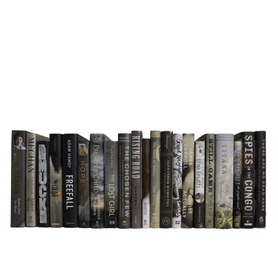 Livres décoratifs - livres de jaquette cappuccino - livres bruns au pied