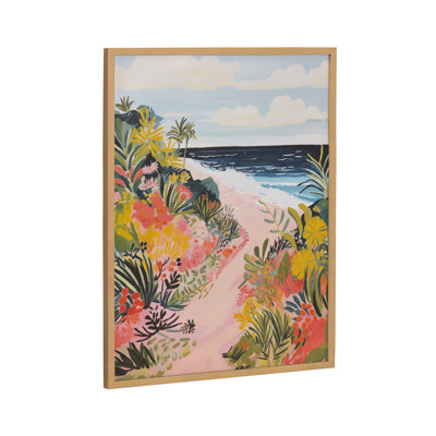 Paysage côtier de plage, art mural