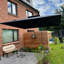 Parasol en porte-à-faux rectangulaire à double sommet écologique en tissu 9 pi x 12 pi avec base gris graphite-1979696700