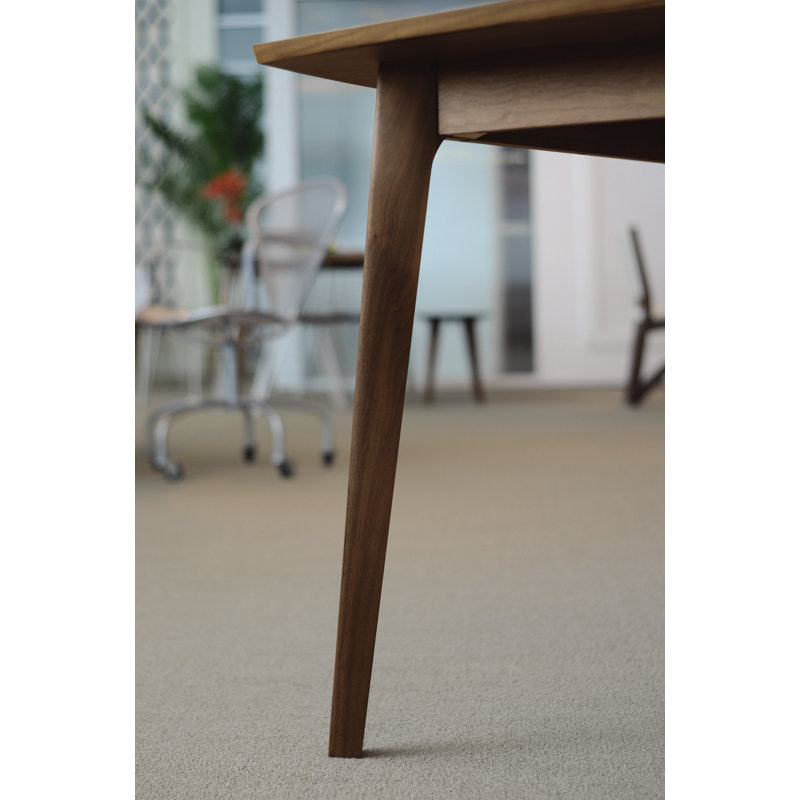 Catalina Four Leg Extension Table, 60" L x 40" W, Natural Walnut