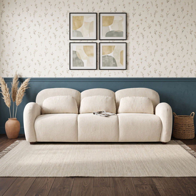 Sofa 3 places rembourré avec 3 coussins