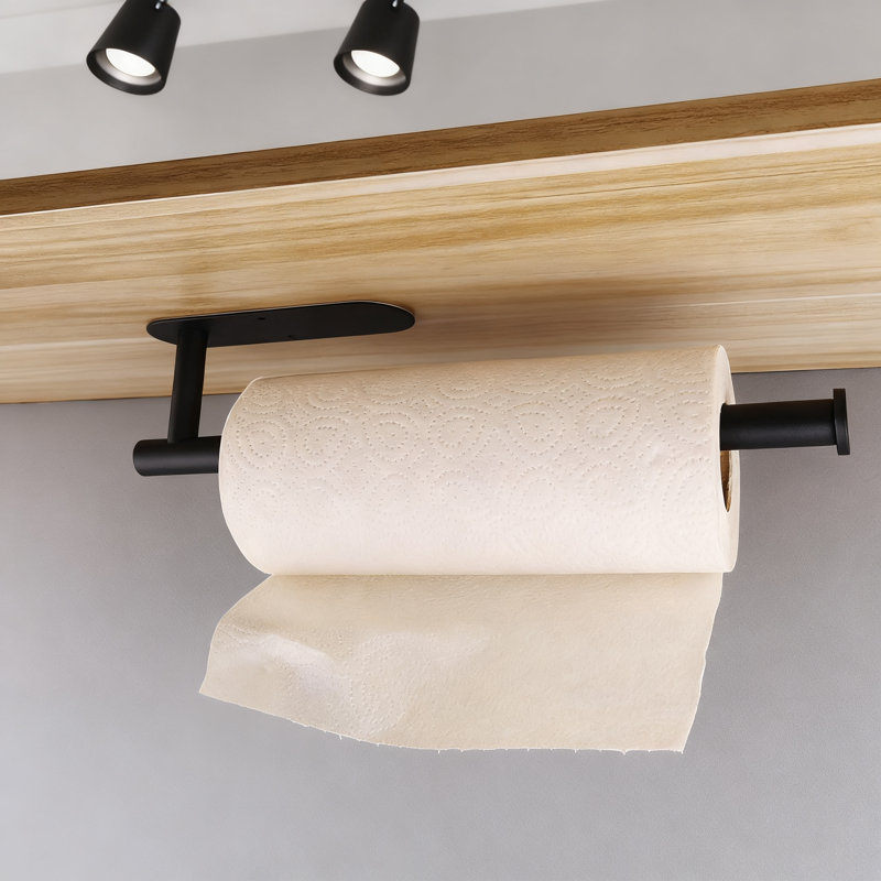Distributeur de papier essuie-tout en acier inoxydable, Black, L 13,4 po x P 3,15 po