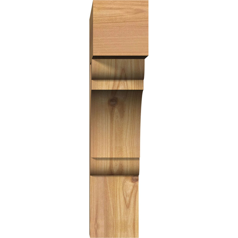 Olympic Block Bracket, 16"H  x 16"D, 3 1/2"W Western Red Cedar (Smooth)