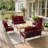 6.5″ Outdoor Replacement Cushion Set, Deep Seating Seat / Back Cushion Set-137666748