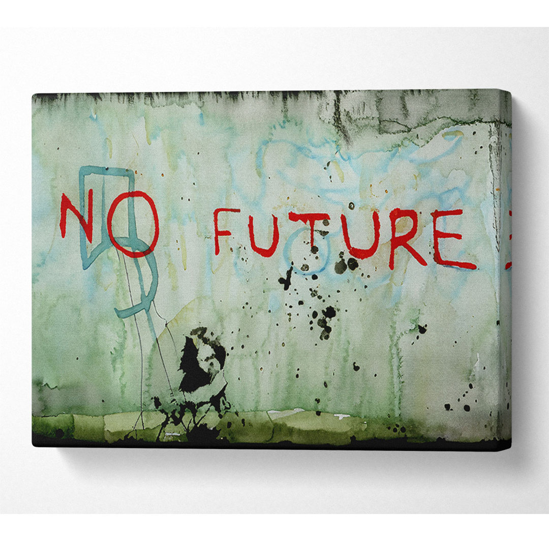 No Future Clean - Kunstdrucke auf Leinwand - Wrapped Canvas