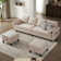 100.79" Large U Shaped Sofa with 2 Storage Ottomans