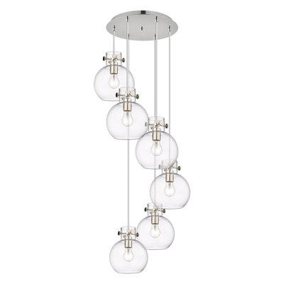 Luminaire suspendu sphère 6 lumières Amrith