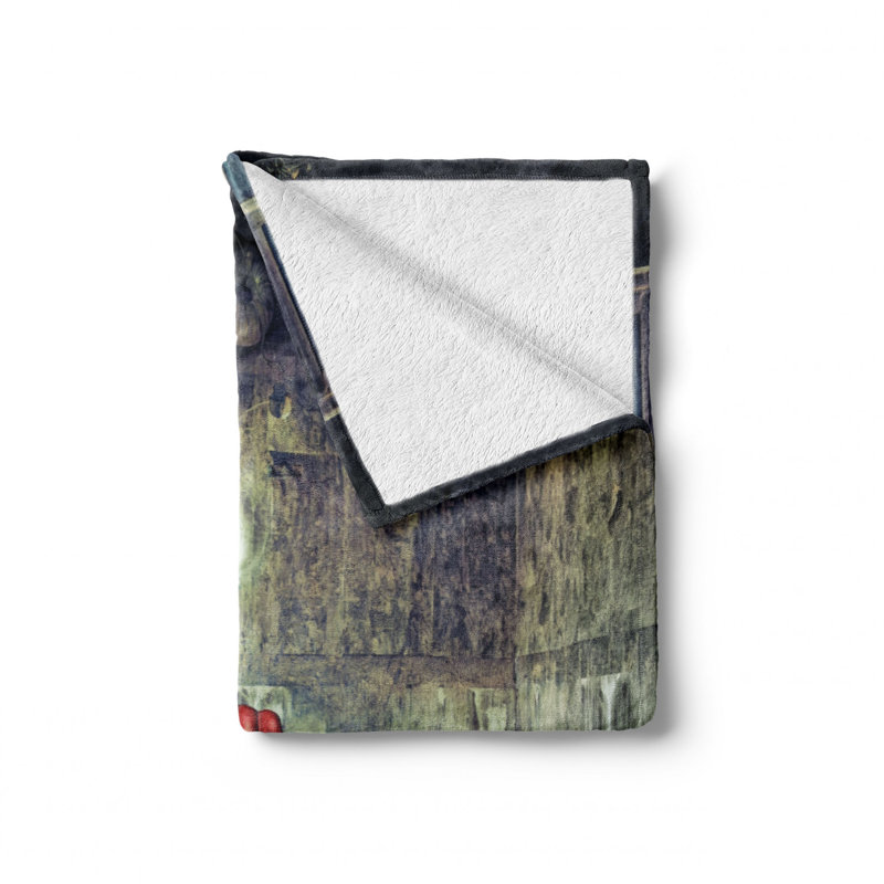 Hand Woven Throw Blanket, 70" W x 90" L