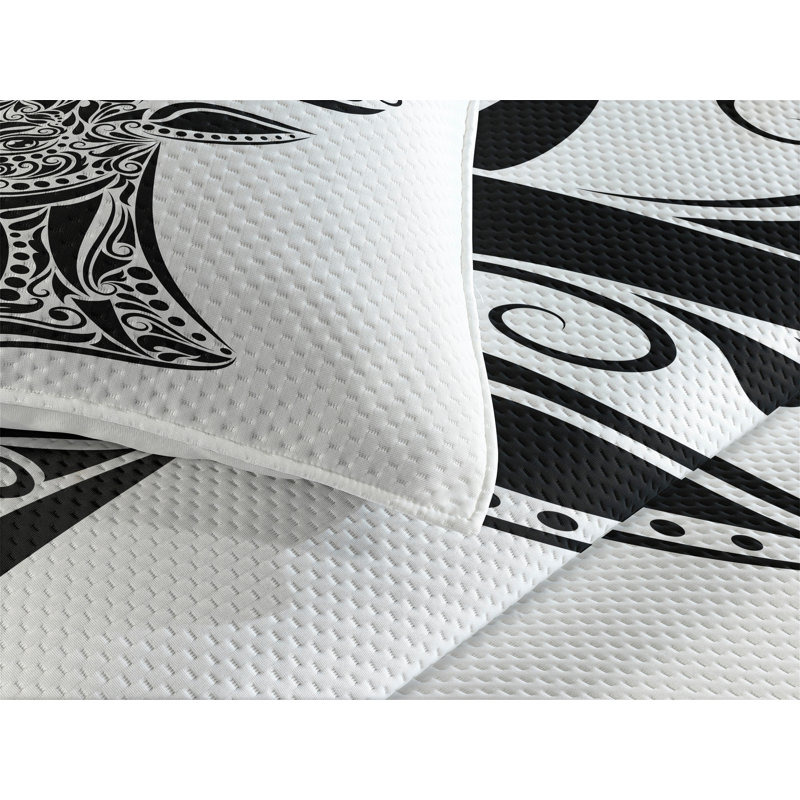 Eclectic Coverlet, King Bedspread + 2 Shams