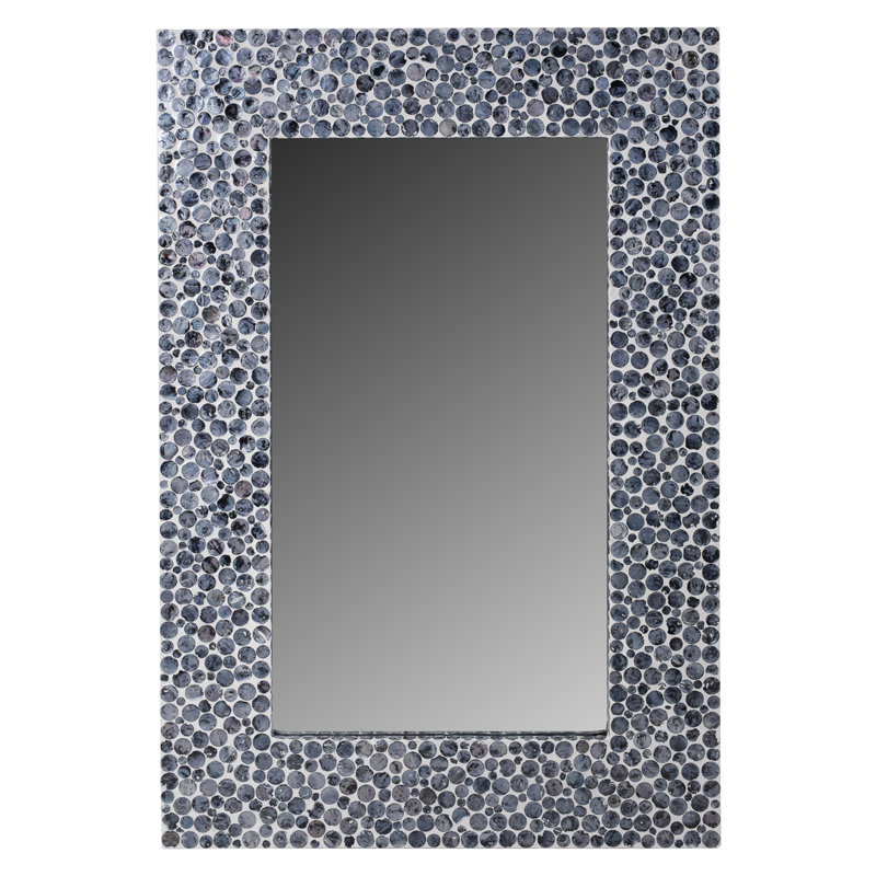 Lisava Wood Flat Wall Mirror