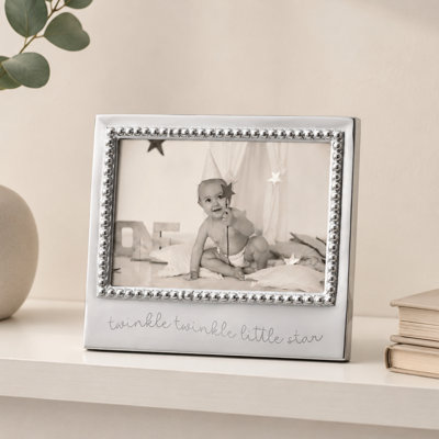 Twinkle Twinkle Little Star Beaded 4x6 Frame