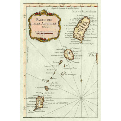 Petite carte des îles Antilles II