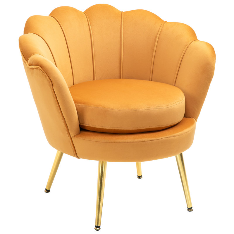 Fauteuil l 30 po, Polyester jaune