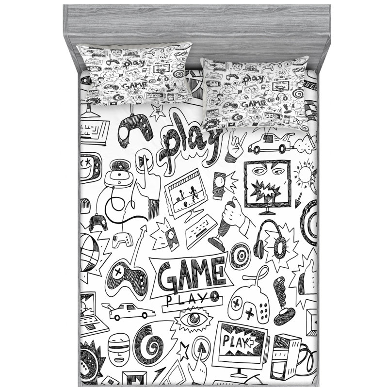 Microfiber Sheet Set, Pattern 1