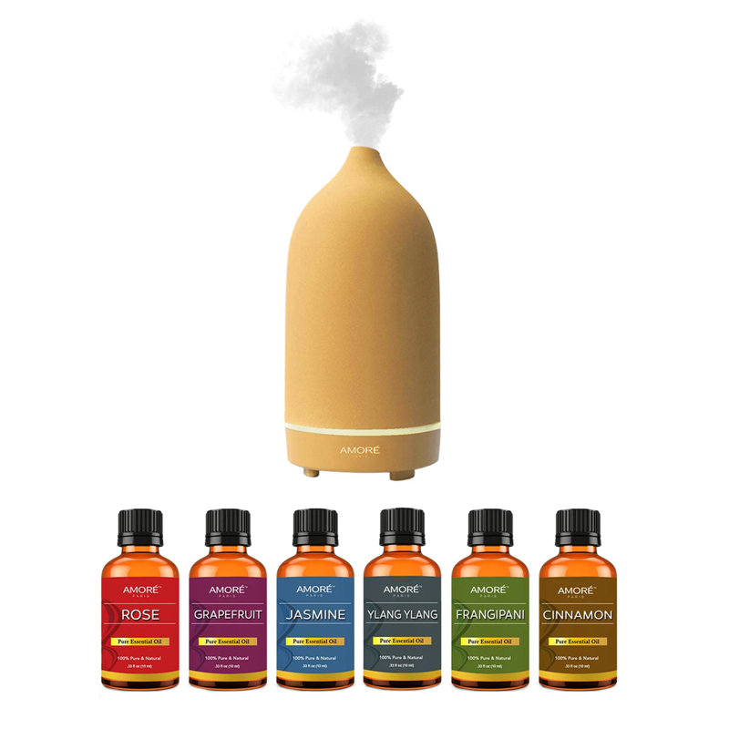 Diffuseur d'huiles essentielles Amore Paris, Jaune