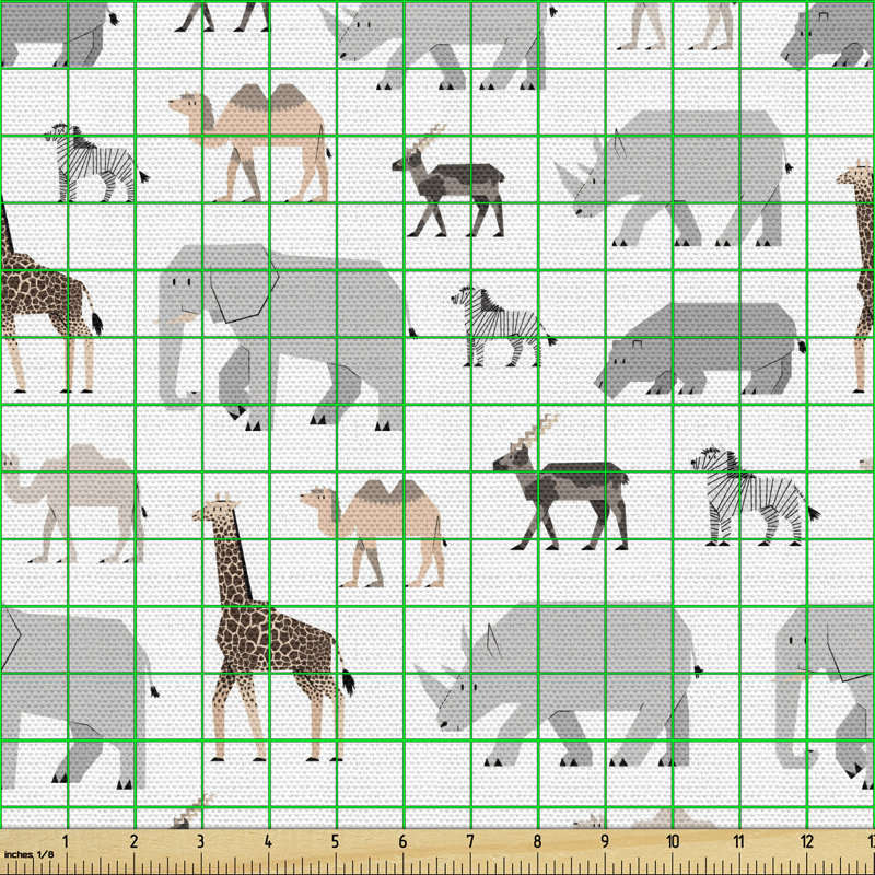 Chanlee Fauna Zebra Camel Giraffe Bear Deer Multi-Purpose Fabric