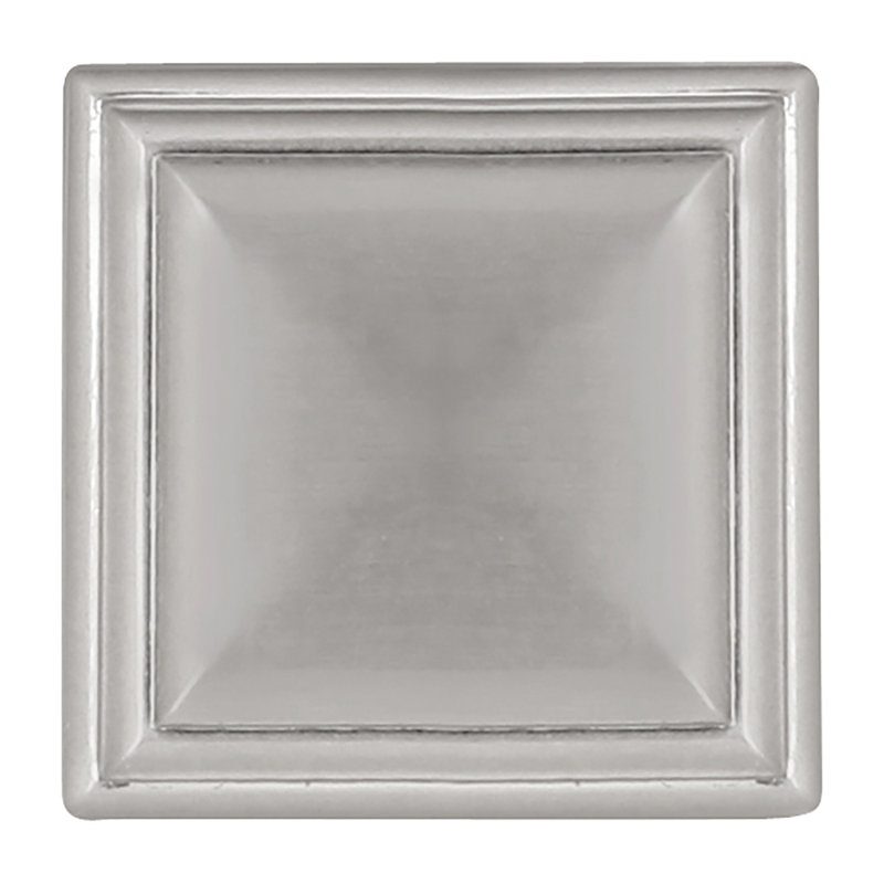 Somerset 1 1/16" Length Square Knob, Satin Nickel