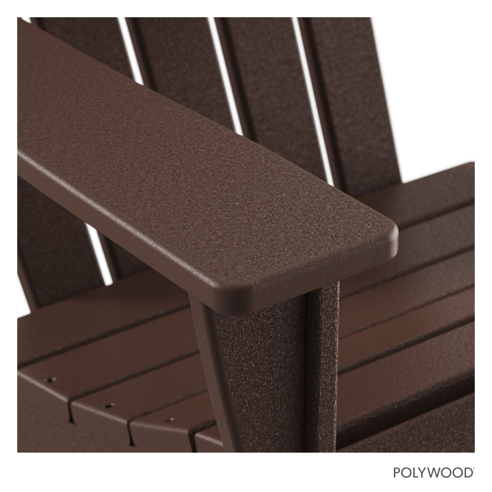 POLYWOOD® Nautical Adirondack Chair, Mahogany