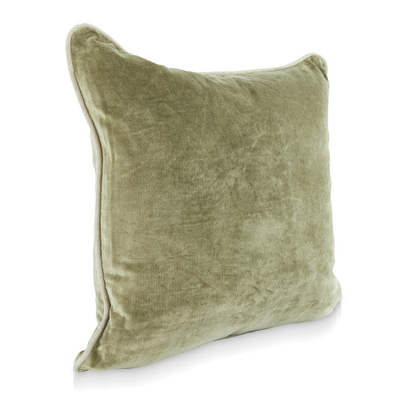 Harriet Pillow Cover & Insert, Moss Green, Square 22"