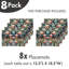 Ensemble de 8 napperons East Urban Home Farmhouse