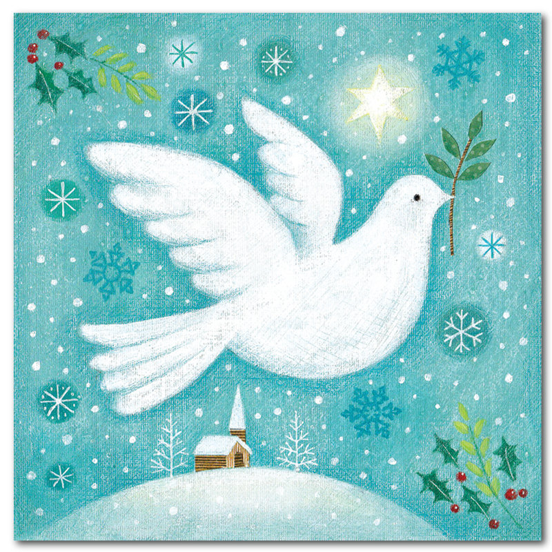 « Peace on Earth »-reproduction sur toile tendue, H 30 po x l 30 po x P 1,5 po