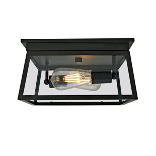 2 - Bulb Outdoor Flush Mount