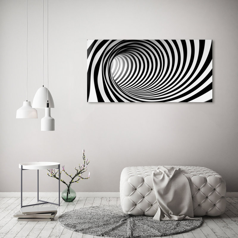 3D Tunnel - Wrapped Canvas Print