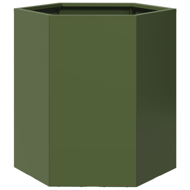 Planter Box, Olive Green, 45cm H x 46cm W x 40cm D